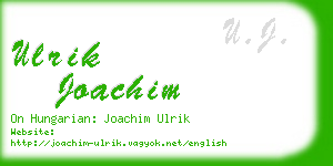 ulrik joachim business card